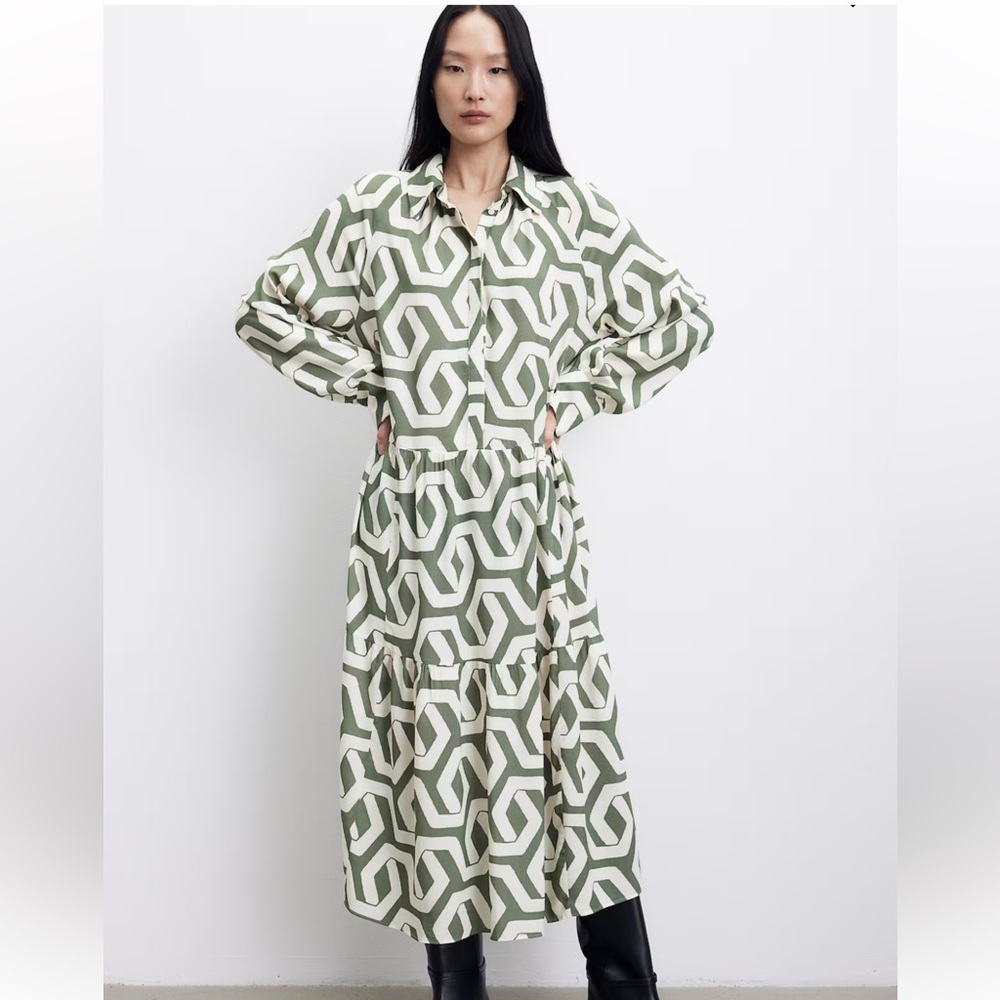 H&M Geometric Dress Size Medium